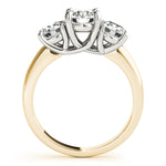 Load image into Gallery viewer, Three Stone Round Cut Diamond Engagement Ring
