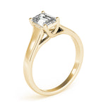 Load image into Gallery viewer, Emerald Cut Solitaire Diamond Engagement Ring
