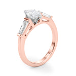 Load image into Gallery viewer, Tapered Baguette Three Stone Engagement Ring
