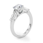 Load image into Gallery viewer, Tapered Baguette Three Stone Engagement Ring

