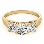 Load image into Gallery viewer, Classic 4 Prong Lab Grown Three Stone Diamond Ring
