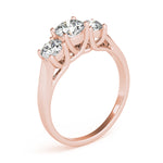 Load image into Gallery viewer, Classic 4 Prong Lab Grown Three Stone Diamond Ring
