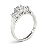Load image into Gallery viewer, Elegant Three Stone Round Cut Diamond Engagement Ring
