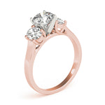 Load image into Gallery viewer, Three-stone Oval Diamond Engagement Ring

