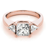 Load image into Gallery viewer, Three-Stone Princess Engagement Ring
