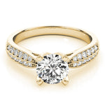 Load image into Gallery viewer, Pave Round Cut Diamond Engagement Ring
