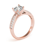 Load image into Gallery viewer, Pave Round Cut Diamond Engagement Ring
