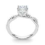 Load image into Gallery viewer, Round Diamond Twisted Shank Engagement Ring
