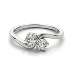 Load image into Gallery viewer, Dual Stone Diamond Engagement Ring
