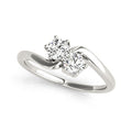 Dual Stone Diamond Engagement Ring