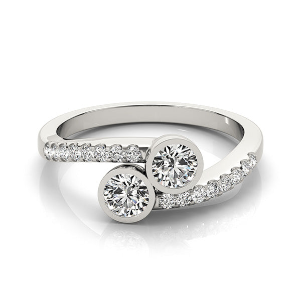 Two Stone Round Diamond Ring