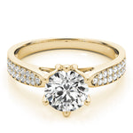 Load image into Gallery viewer, Pave Round Diamond Engagement Ring
