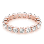 Load image into Gallery viewer, Round Shared Prong Eternity Band For Women
