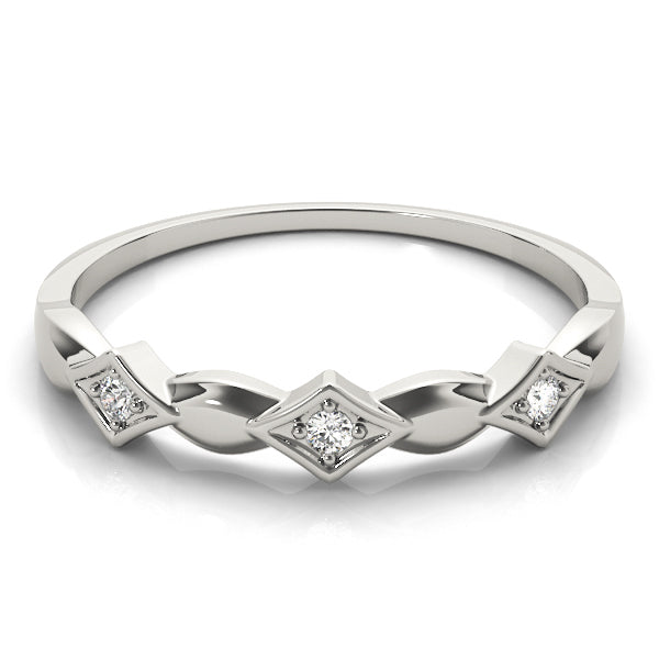 Stackable Wedding Anniversary Band For Her