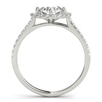 Load image into Gallery viewer, Round Diamond Cushion Halo Engagement Ring
