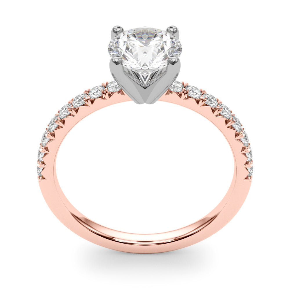 Stellar Round Lab Grown Diamond Engagement Ring