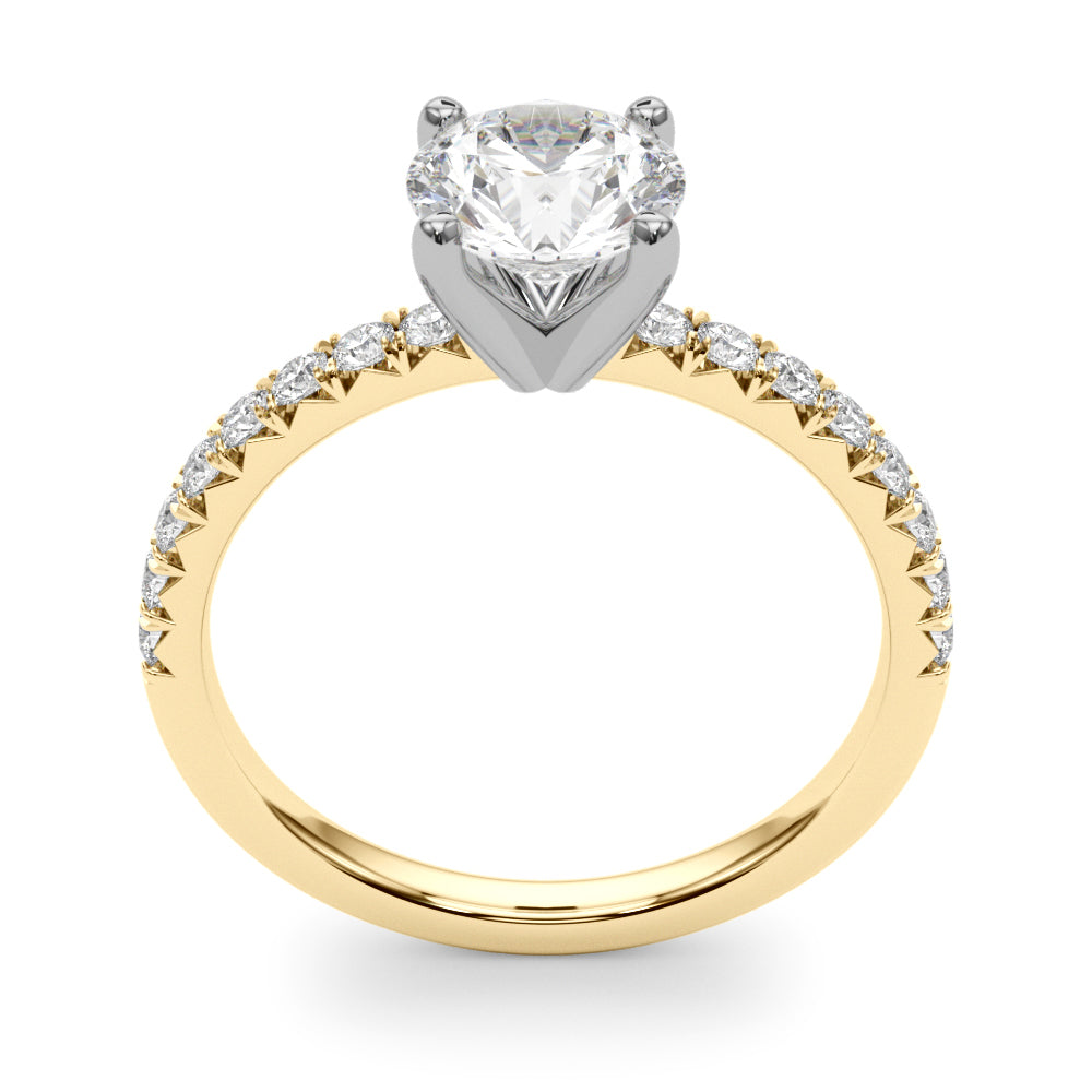 Stellar Round Lab Grown Diamond Engagement Ring