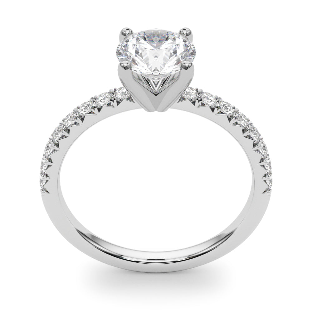 Stellar Round Lab Grown Diamond Engagement Ring