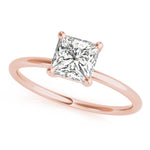 Load image into Gallery viewer, Princess-Cut Solitaire Engagement Ring
