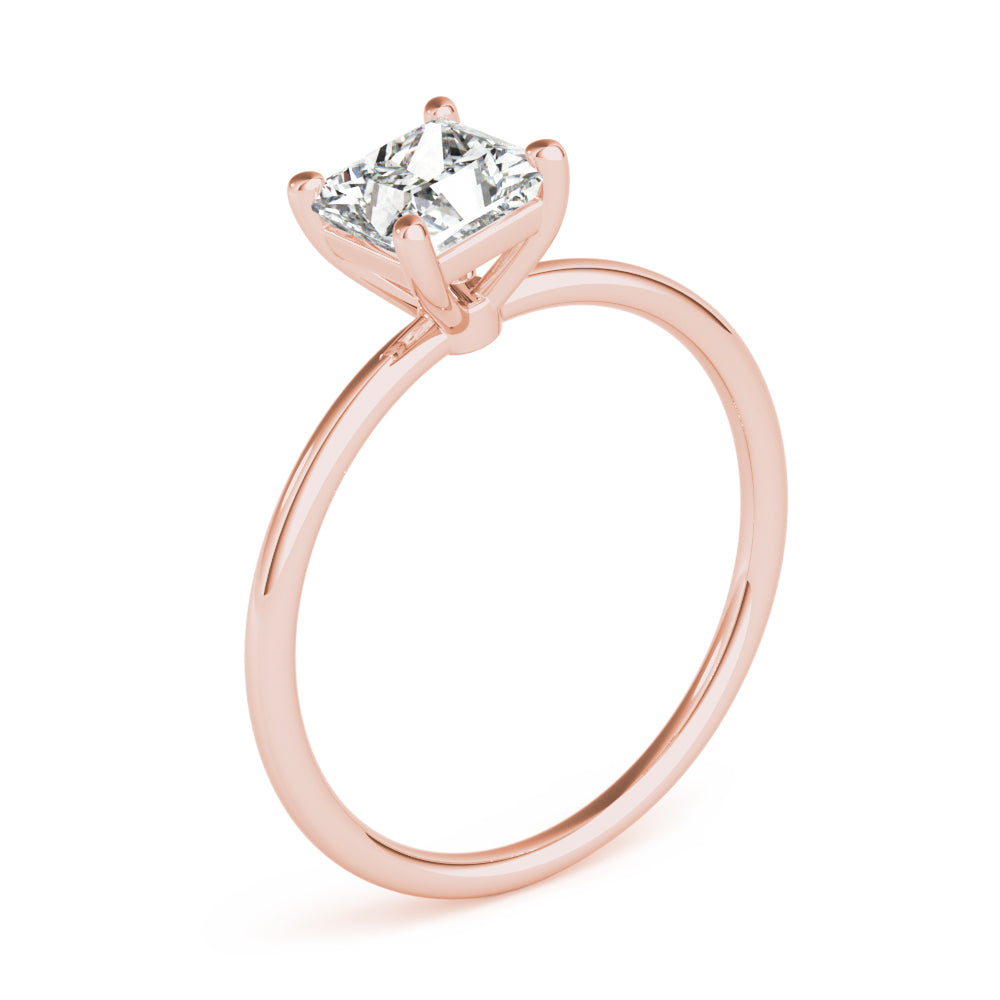Princess-Cut Solitaire Engagement Ring