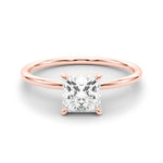 Load image into Gallery viewer, Princess-Cut Solitaire Engagement Ring
