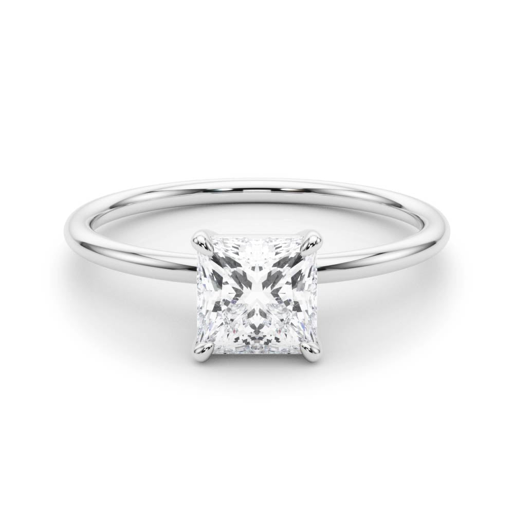 Princess-Cut Solitaire Engagement Ring