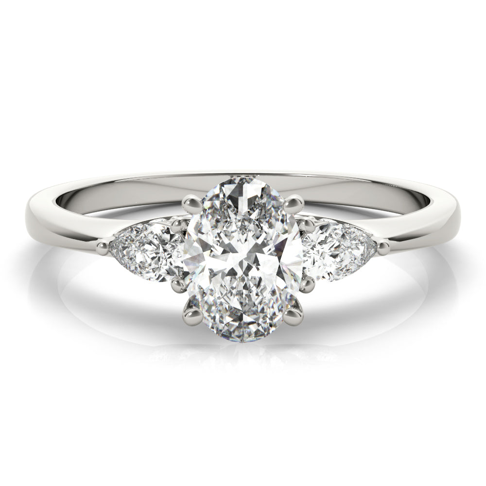 Oval & Pear Lab Grown Diamond Ring