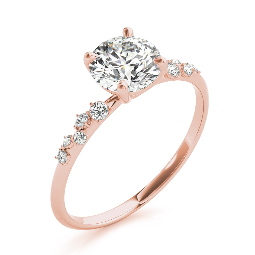 Timeless Lab Grown Round Diamond Engagement Ring