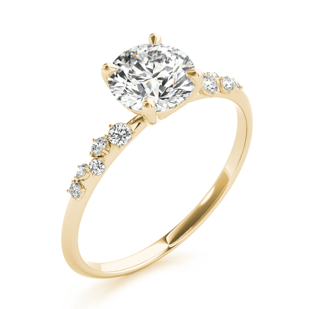 Timeless Lab Grown Round Diamond Engagement Ring