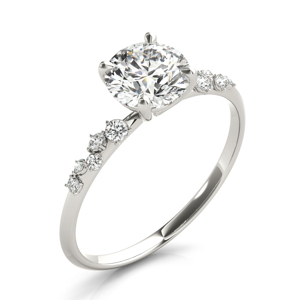 Timeless Lab Grown Round Diamond Engagement Ring