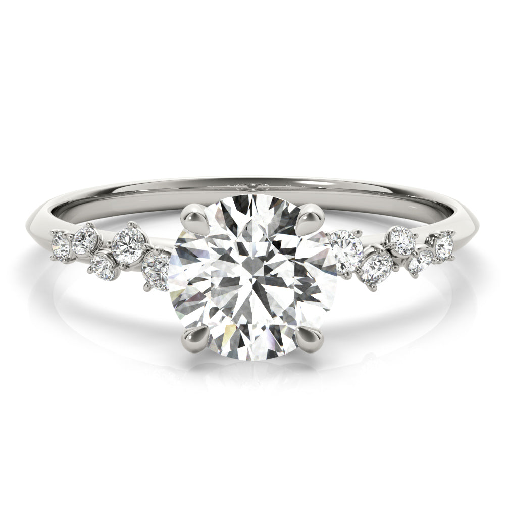 Timeless Lab Grown Round Diamond Engagement Ring