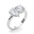 Round And Pear Diamond Ring