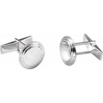 Load image into Gallery viewer, Posh Sterling Silver Engravable Cufflinks
