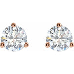 Load image into Gallery viewer, Trendy Cocktail Style Stud Earrings in 14k White Gold
