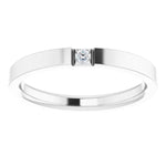 Load image into Gallery viewer, Signature Flat Diamond Wedding Band for Men
