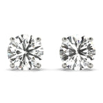 Load image into Gallery viewer, 4 Prong Round Diamond Stud Earrings
