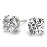 Load image into Gallery viewer, 4 Prong Gold Stud Earrings For Women
