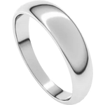 Load image into Gallery viewer, Round Tapered Half Round Wedding Band For Men
