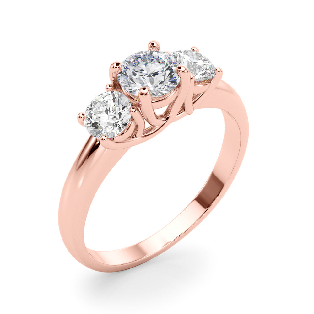 Romantic 4 Prong Lab Grown Diamond Engagement Ring