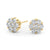 Cluster Lab Grown Diamond Earrings For Women