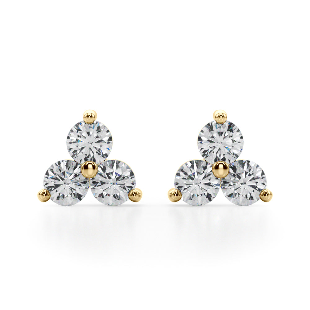 Trio Lab Grown Diamond Earrings for Women