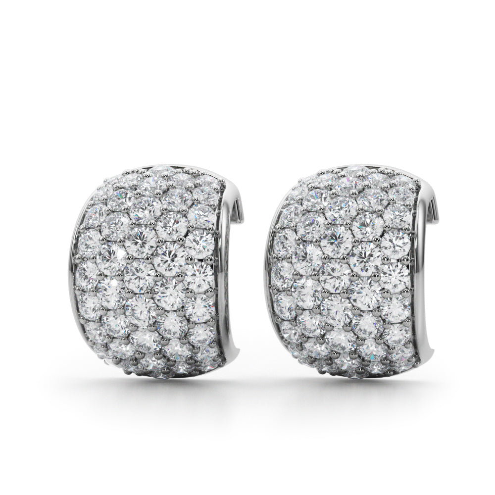 Radiant Lab Grown Round Diamond Fashion Earrings