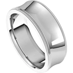 Load image into Gallery viewer, Comfort Fit Milgrain Wedding Band For Women
