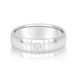 Load image into Gallery viewer, Solitaire Wedding Anniversary Band For Men
